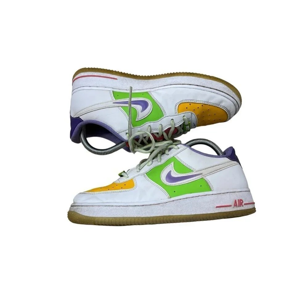 Nike Air Force 1 LV8 (GS) Shoes White Space Purple Style FD1035 100 Size 7Y